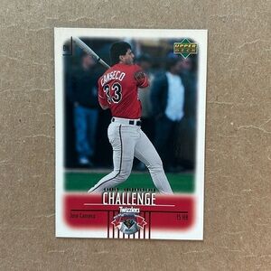 EUC 2001 Upper Deck Jose Canseco #8 of 10 Twizzlers collectible baseball card
